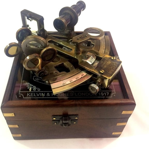 Antique Maritime Nautical Sextant Vintage Marine Astrolabe Ship's Instruments