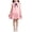 Pink, variant on Lopecy-Sta Fashion Girls Dress Solid Color Pleated Comfortable Casual School Uniform Spring Summer Cute Clothes Dress