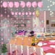 thumbnail image 4 of Guirnalda de nubes de colores 3D de 1,5 metros con corazones de amor para colgar en la habitación del bebé, ideal para fiestas de cumpleaños (rosa), 4 of 5