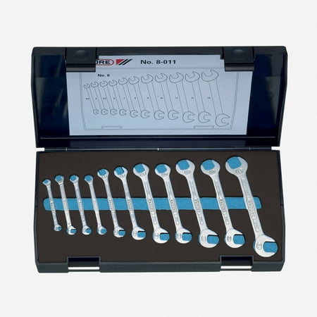 UPC: 4010886861387 | Gedore 8-011 Double ended midget spanner set 11 pcs 4.5-13 mm