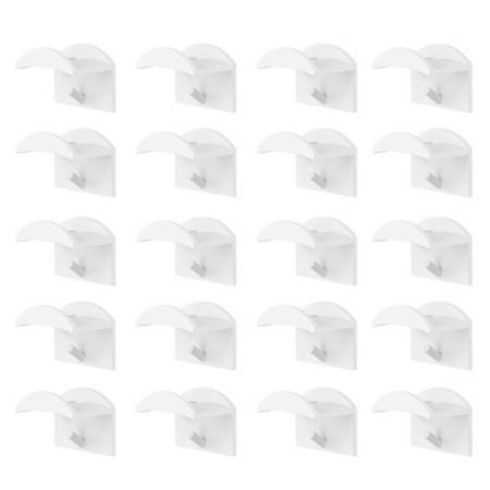 

Lierteer 20Pcs Double Hook Minimalist Wall Mounted Self Easy Install Hat Hanger