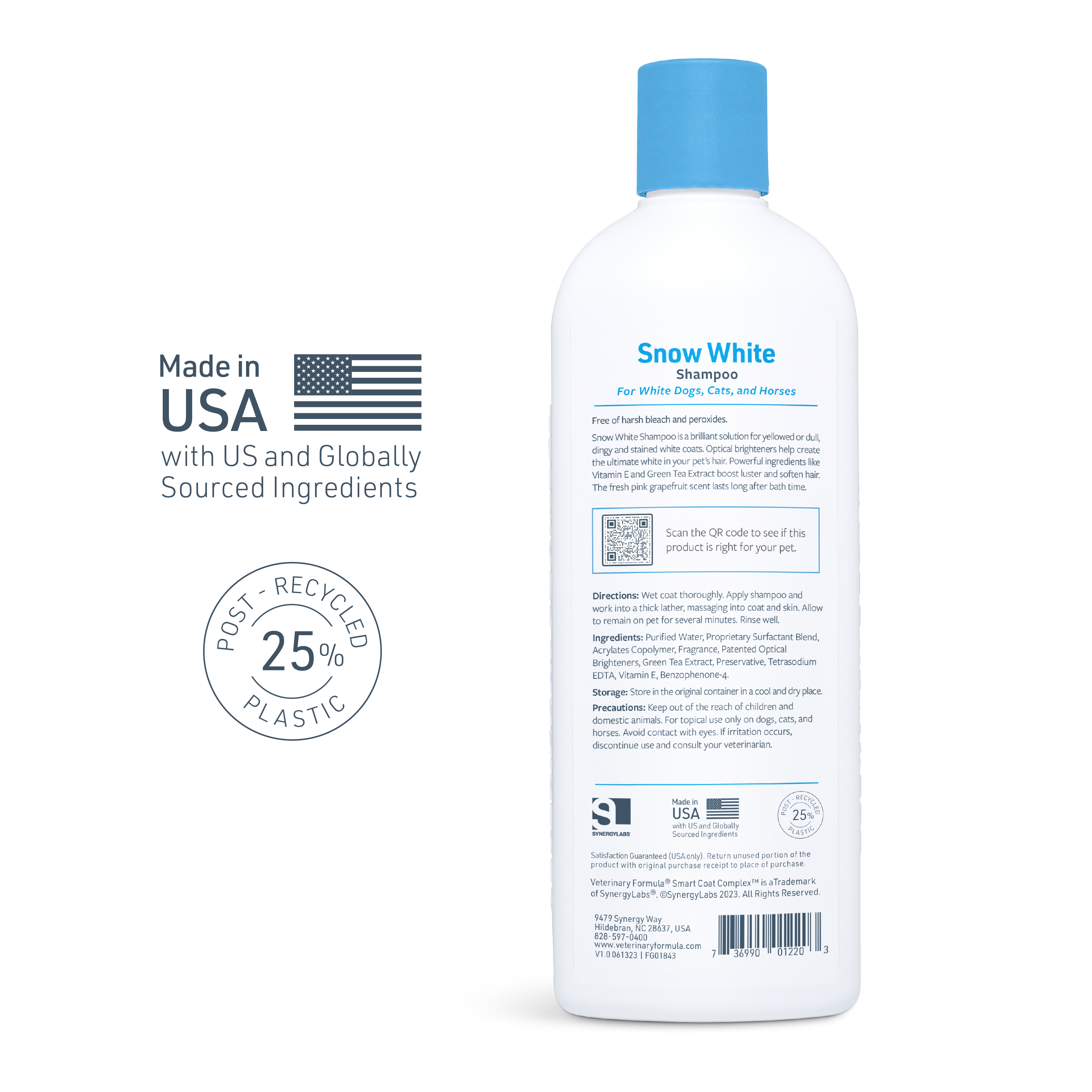 Veterinary Formula Brightening Snow White Shampoo, 17 oz photo 2