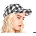 thumbnail image 3 of LinYooLi Fashion Leisure Grid Baseball Cap for Women Men Soft Breathable Retro Hats Skullcap Lightweight Adjustable, 3 of 4