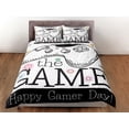 thumbnail image 3 of Funda nórdica Happy Gamer Day, juego de cama regalo para novio videojugador, 3 of 4