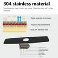 thumbnail image 3 of 304 Stainless Steel Faucet Deck Plate, Stylish Design Kitchen Sink Hole Cover, Easy Installation Grease Resistant, Wide Compatibility for Kitchen Bathroom, 3 of 7