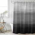 thumbnail image 6 of Black Grey Ombre Shower Curtain Set - Standard 72" x 72" Washable Bathtub Curtain with 12 Hooks, Modern Abstract Art Texture Waterproof Fabric Stall Shower Curtains for Bathroom/Bathtub Décor, 6 of 6