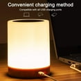 thumbnail image 5 of LED Night Light, Bedside Lamp with Touch Control and USB Rechargeable and 16 Color Changing RGB with Dimmable Table Lamp for Bedroom and Living Room - Warm White, 5 of 5