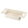 thumbnail image 3 of Extendable Over the Sink Strainer Fruit Vegetable Wash Basket Adjustable Colander for Kitchen Plastic Khaki, 3 of 6
