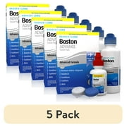 (5 pack) Boston ADVANCE Formula Contact Lens Solution Travel Pack – Complete Contact Lens Cleaning and Care Kit for Rigid Gas Permeable Lenses – from Bausch + Lomb