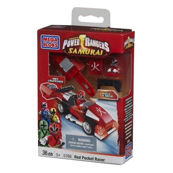 Mega Bloks Power Rangers Red Pocket Racer