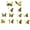Golden, variant on Fimosne 12Pcs Butterfly Wall Decals, DIY 3D Mirror Butterfly Stickers, Removable Wall Decals for Birthday Party Bedroom School Bathroom Living Room Decor