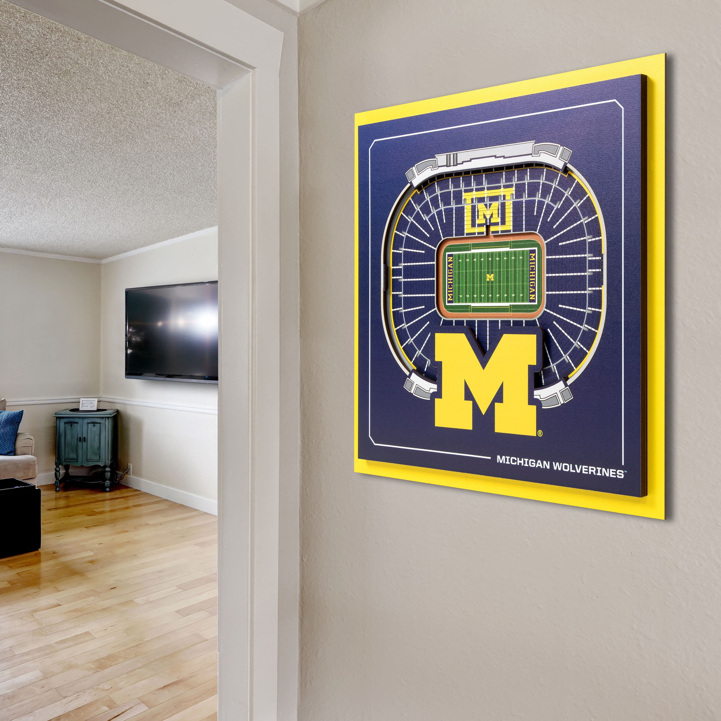 YouTheFan NCAA Michigan Wolverines Stadium Series 3D Wall Art