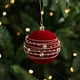thumbnail image 1 of Red Christmas Ornaments Ball 8cm Glitter Hanging Baubles For Xmas Tree Decoration Holiday Party Home Decor 5 Styles, 1 of 6