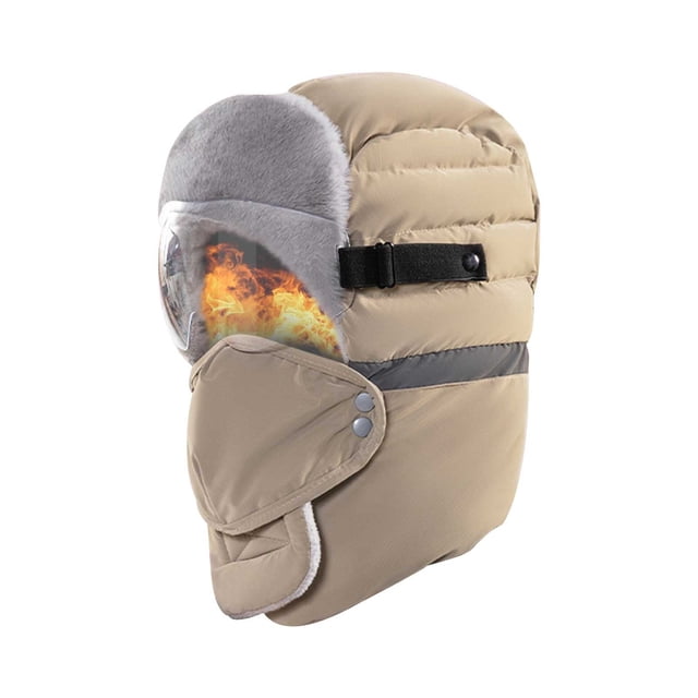Winter Windproof Cycling Mask with Fleece Lining - Cold Weather Balaclava for Biking & Outdoor Sports