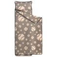 thumbnail image 2 of Baseballs and Small Balls Taupe Pattern Teens Toddler Nap Mat with Pillow, Sleeping Mat Bag for Preschool Daycare 60"x20", 2 of 6