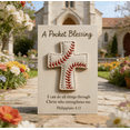thumbnail image 2 of Easter Gift Pocket Blessing Baseball Cross Pendant - Compact Religious Decor, Durable Metal/Acrylic Design for Keychains, Bags & Daily Wear, Inspirational Faith Themed Gift, A, 2 of 6