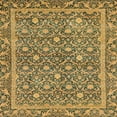thumbnail image 1 of Ahgly Company Indoor Square Abstract Yellow Abstract Area Rugs, 8' Square, 1 of 6