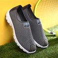 thumbnail image 4 of Sngxgn Mens Slip on Walking Shoes Non Slip Breathable Lightweight Seakers Running Shoes for Gym Jogging(Dark gray,40), 4 of 7