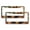 Pattern-121, variant on License Plate Frame Happy Camper Bear License Plate Cover Front Plates Frames Car Tag Frame 2 PCS Wild Bear American Flag Aluminum Metal License Plate Frames for Men/Women 6x12in