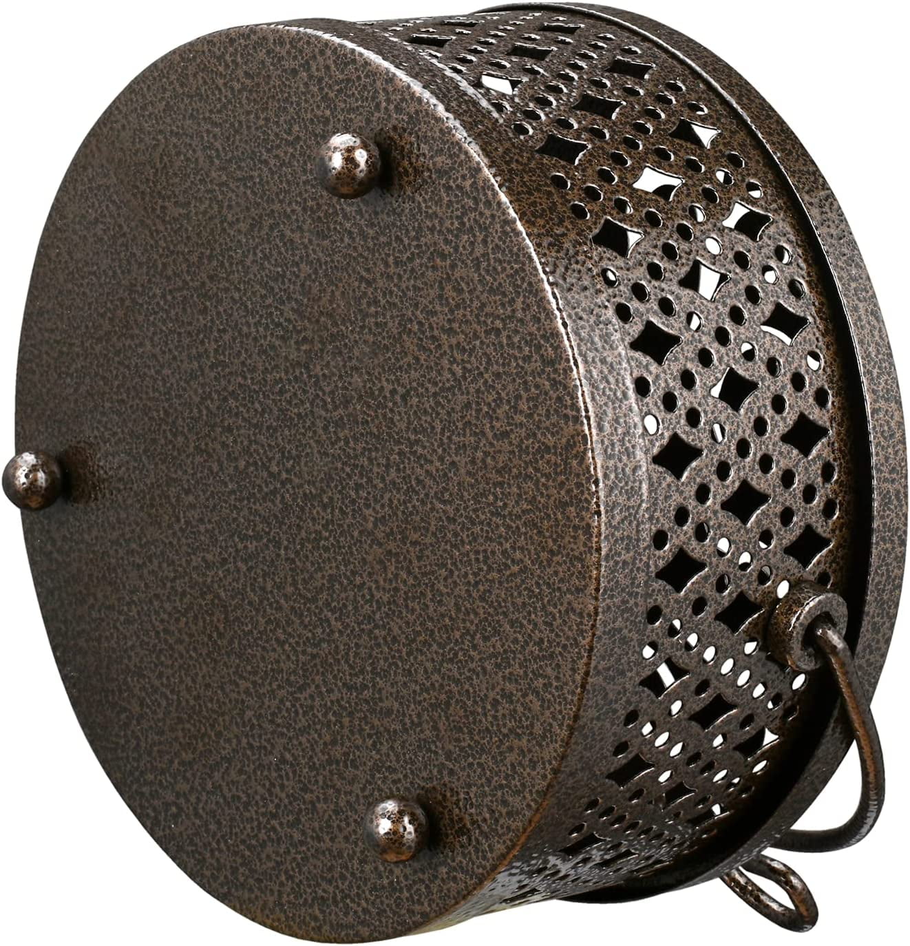 IULAVP Bronze Mosquito Coil Holder Incense Coil Burner Indoor Outdoor Camping Use Portable Mosquito Repellent Coil Holder Incense Burner Holder 5.7 Inches Diameter, CH-002