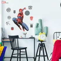 Wall Palz Marvel Spider-Man Wall Decor - Spider-Man Wall Decals with 3D Augmented Reality Interaction - 30" Spiderman Stickers For Kids