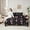 Black Pink, variant on Feelyou Western Black Aztec Bedding Comforter Set 7pcs, Fashion Bowknot Queen Bedding Sets