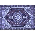 thumbnail image 1 of Ahgly Company Machine Washable Indoor Rectangle Persian Blue Traditional Area Rugs, 2' x 4', 1 of 4