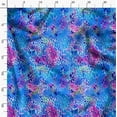 thumbnail image 3 of Soimoi Blue Heavy Canvas Fabric Leopard Animal Skin Print Fabric by the Yard 58 Inch Wide, 3 of 6