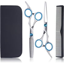 Hair Cutting Scissors Shears Kits, Professional Stainless Steel Hairdressing Shears Set Thinning Scissors for Barber/Salon/Home/Men/Women/Kids/Adults