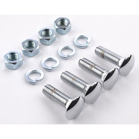 JEGS Chrome Bumper Bolt Kit [7/16 in.-14 x 1 1/2 in.]