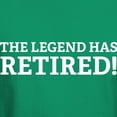 thumbnail image 3 of CafePress - The Legend Has Retired! Dark T Shirt - Men's Classic Graphic Cotton T-Shirt, 3 of 4