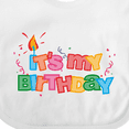 thumbnail image 4 of Inktastic It's My Birthday Letters Boys or Girls Baby Bib, 4 of 4