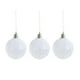 thumbnail image 2 of Adornos de bola colgantes para árbol de Navidad | Juego de bolas de espuma plástica de 8 cm | Rosa Blanco Plata | Estilos brillantes de lentejuelas brillantes | Caja de 4 | Decoración para fiestas, 2 of 6