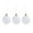 White, variant on White Christmas Tree Ornament 3 Inches Foam Ball Set 3 Pieces Holiday Party Home Decoration