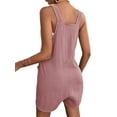 thumbnail image 3 of Douhoow Women Bib Overall Shorts Casual Shortalls Sleeveless Loose Jumpsuit with Pockets, 3 of 7