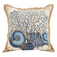 thumbnail image 2 of Saro Lifestyle Seashells Cotton Down Filled Throw Pillow, 2 of 4