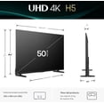 thumbnail image 3 of Hisense Smart Tv 50 Pulgadas H5 4K Ultra HD HDR, Dolby Vision Gaming, HDR 10, Motion Rate 120, DTS Virtual X, Game Mode Plus, (50H5BG, 2025), 3 of 7