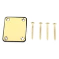 thumbnail image 1 of Yazoeia Electric Guitar Neck Plate Metal Guitar Neck Reinforcing Protective Board for Replacement Gold YQ320-7492, 1 of 13