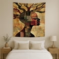thumbnail image 2 of Roots of the Motherland Wall Tapestry for Bedroom by DC | African American Tapestry Wall Hanging & Aesthetic Decor for Dorm, Living Room, Picnic & Home | 30"x40", 2 of 7