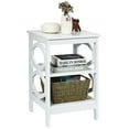 thumbnail image 4 of Canddidliike 3-tier Nightstand Sofa Side End Accent Table-White, Modern Nightstand, End Table for Bedroom Living Room, 4 of 8
