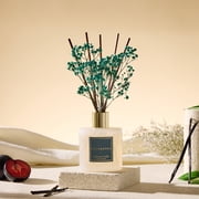 COCORRÍNA Cashmere Vanilla Reed Diffuser Set, 6.7 fl oz Glass Bottle with Dried Flower, Long Lasting Fragrance for Home Bedroom Bathroom Office Decor, Gift