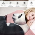 thumbnail image 3 of Orinice Humorous Panda Warm Lightweight Blanket Soft Fleece Blankets for All Seasons - Perfect Decorative Throw Blanket for Living Rooms, Sofas, and Offices - Multiple Sizes Available 40x50in, 3 of 6
