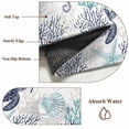 thumbnail image 6 of 3'x5' Area Rugs, Teal Blue Coastal Indoor Outdoor Area Rug for Living Room Bedroom, Sea Turtle Nautical Coral Summer Beach Washable Bathroom Rugs Kitchen Floor Carpet Mats Home Decor Aesthetic, 6 of 8