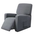 thumbnail image 3 of Protector suave de muebles de poliéster con funda antideslizante reclinable gris Sunnimix funda reclinable para sillón, 3 of 8