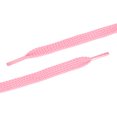 thumbnail image 4 of 2 Pares De Cordonas Cintilla Agujetas De Capa Doble Gruesas Planas Unisexo Rosa Claro 120cm uxcell, 4 of 4