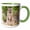 Green/White, variant on 3drose, Western Grey Kangaroo, Australia - Au01 Mzw0295 - Martin Zwick, 11oz Two-tone Green Mug