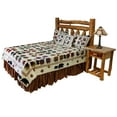thumbnail image 3 of There were bears Quilt, Hand cut and Patchwork cotton fabric blocks., 3 of 3