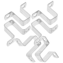 GOOHOCHY Square Tubing Clamps U-shaped Bracket 6 Pieces Silver 304 Stainless Steel for Tube