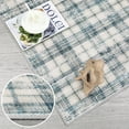 thumbnail image 6 of Haperlare Modern Area Rugs for Living Room Tartan Plaid Area Rug Luxurious Soft Bedroom Decor Rug Farmhouse Non Slip Throw Rugs, 8' x 10' Blue Beige, 6 of 7