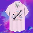 thumbnail image 3 of PMUYBHF Mode Printemps et Été pour Hommes Chemise à Manches Courtes Imprimée Guitare Musicale 2761 TG, 3 of 3